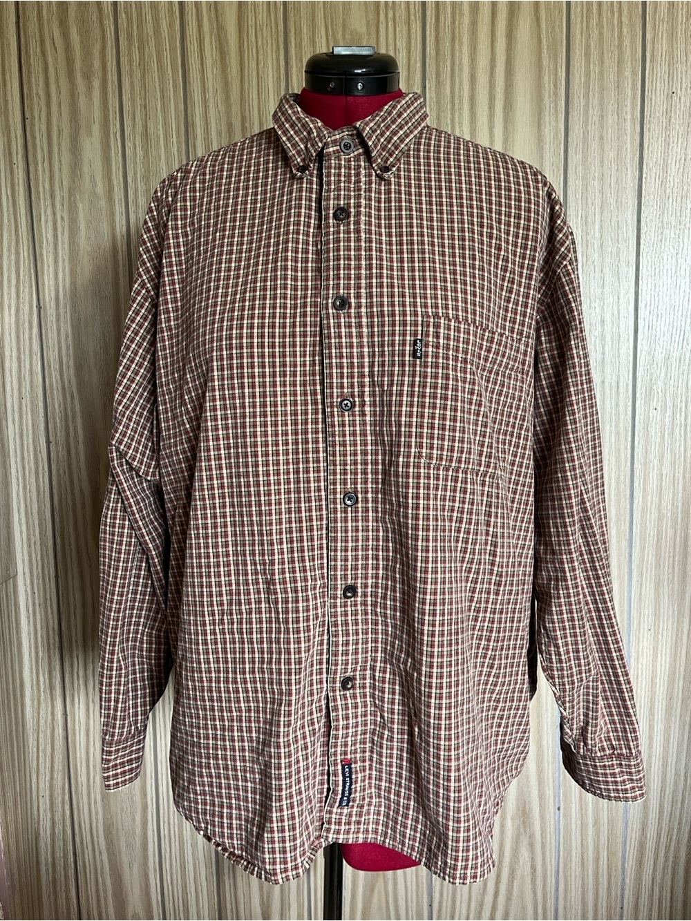 Levi Strauss & Co Jeanswear Plaid Button Down Long Sleeve Shirt Size XL
